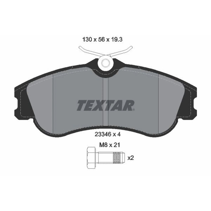 Textar Front Brake Pad Set 2334602