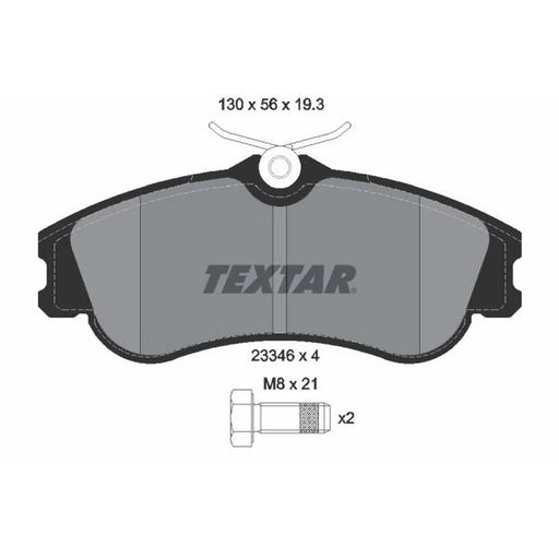 Textar Front Brake Pad Set 2334602