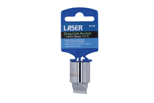 Laser Drag Link Socket - 19mm Blade 1/2"D Laser - Town Tools
