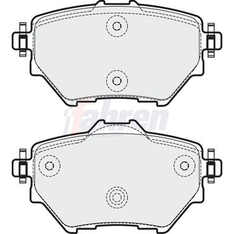 Fahren Rear Brake Pad Set FBP3746