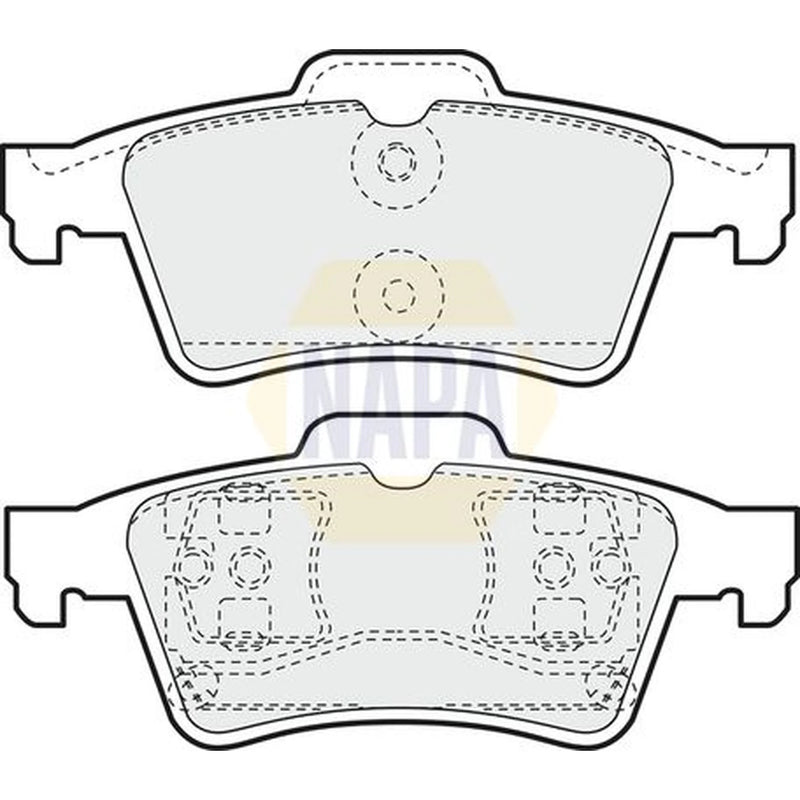 NAPA Front & Rear Pads fits Nissan Primera 2003-2006 2.2