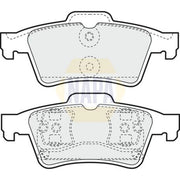 NAPA Rear Brake Pad Set fits Nissan Primera 2002-2008 1.6 1.8 1.9 2.0 2.2