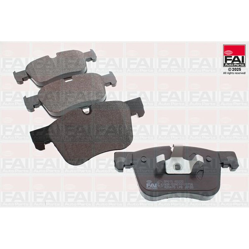 FAI Front Brake Pad Set fits Citroën C4 Grand Picasso II 2013-2014 1.6 2.0