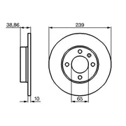 Bosch Front Vented & Rear Vented Brake Discs & Pads fits VW B4 1994-1997 2.9