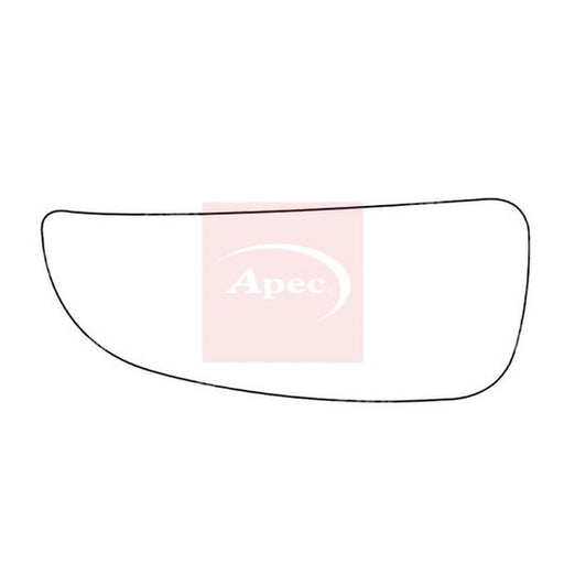 Apec Exterior Wing Mirror Glass Left AMS2821