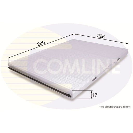 Comline Cabin Air Filter (Pollen Filter) fits Honda Accord 1996-2003