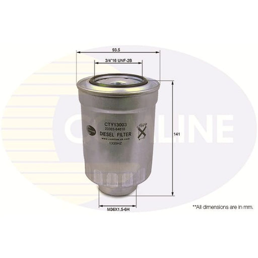 Comline Fuel Filter Element fits Ford Ranger 1999-2006 2.5