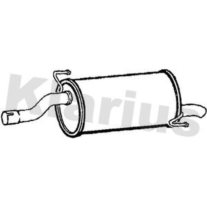 Klarius Box With Tail Pipe Rear fits Fiat Grande Punto 2005-2014 1.3