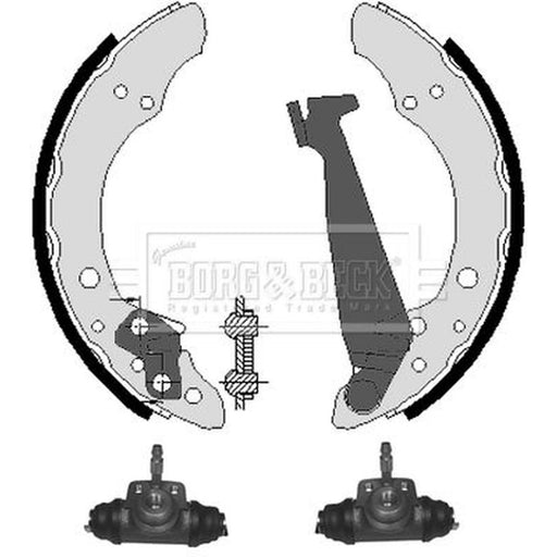 Borg & Beck Brake Shoe Set Axle Kit BBS1031K
