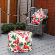 Gaeden Flamingo Palm Print Inflatable Ottoman Gardenwize - Dynamic Drive
