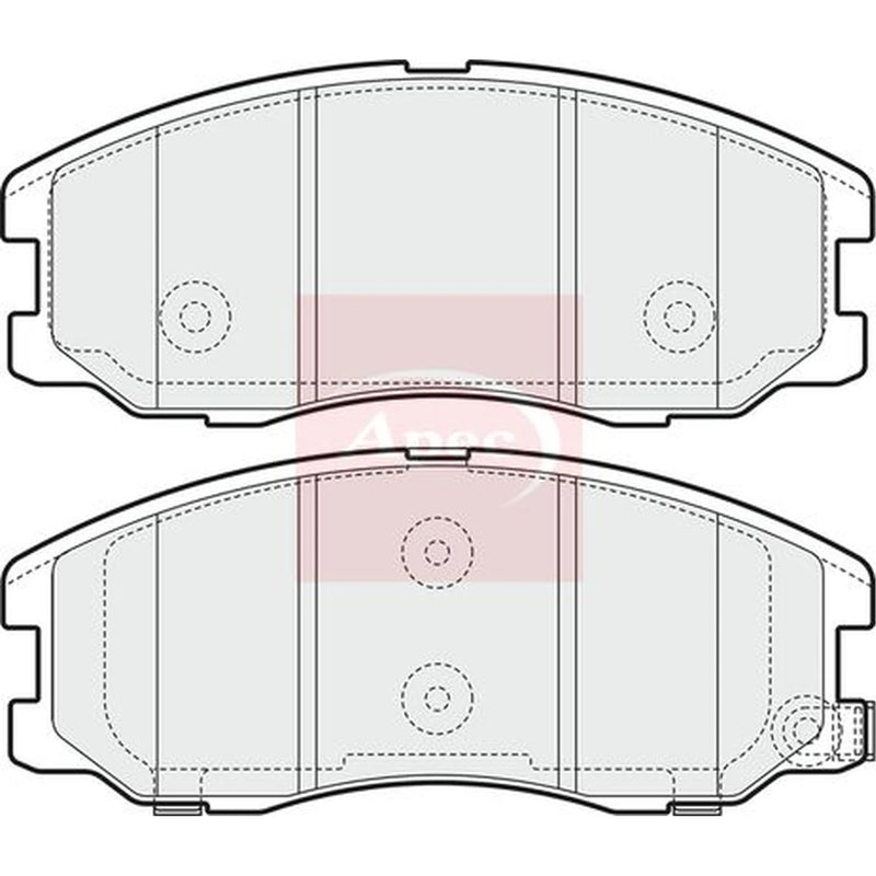 Apec Front Brake Pad Set PAD1574