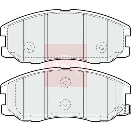 Apec Front Brake Pad Set PAD1574