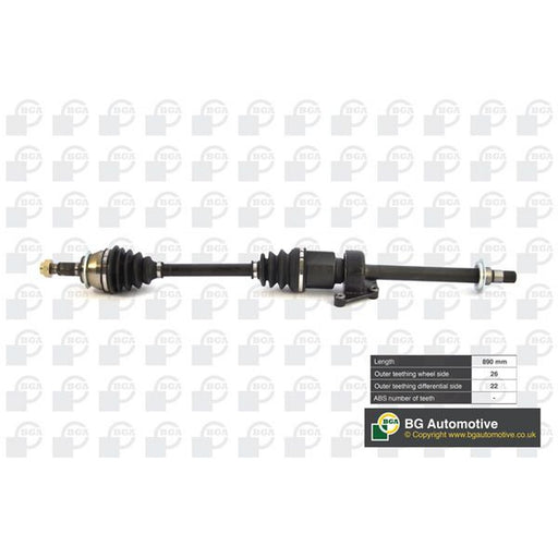 BGA CV Drive Shaft Driveshaft Front Right fits Mini Mini 2001-2006