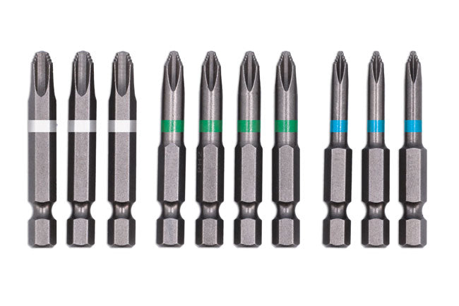 Laser JIS Non-Slip Bit Set - 10pc Laser - Town Tools
