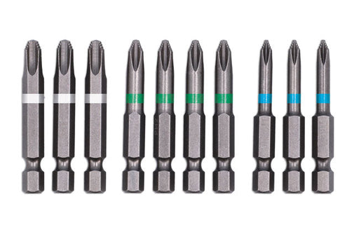 Laser JIS Non-Slip Bit Set - 10pc Laser - Town Tools