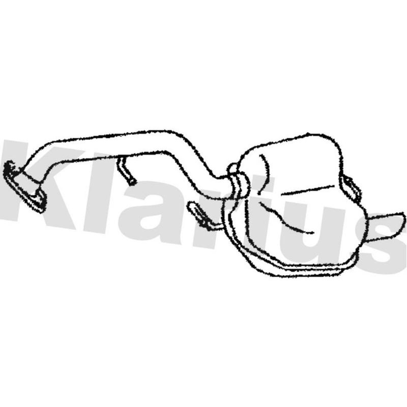 Klarius Box With Tail Pipe Rear fits Mazda 5 2005-2010 1.8 2.0