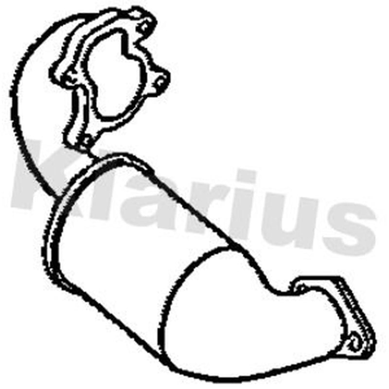 Klarius Catalyst Type Appr With Pipe fits Opel Movano A 2001 on 2.5