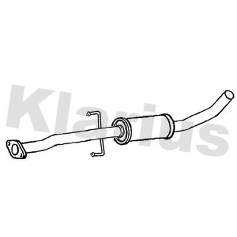 Klarius Box With Tail Pipe Rear fits Kia Pro Cee'D 2008-2012 1.4 1.6
