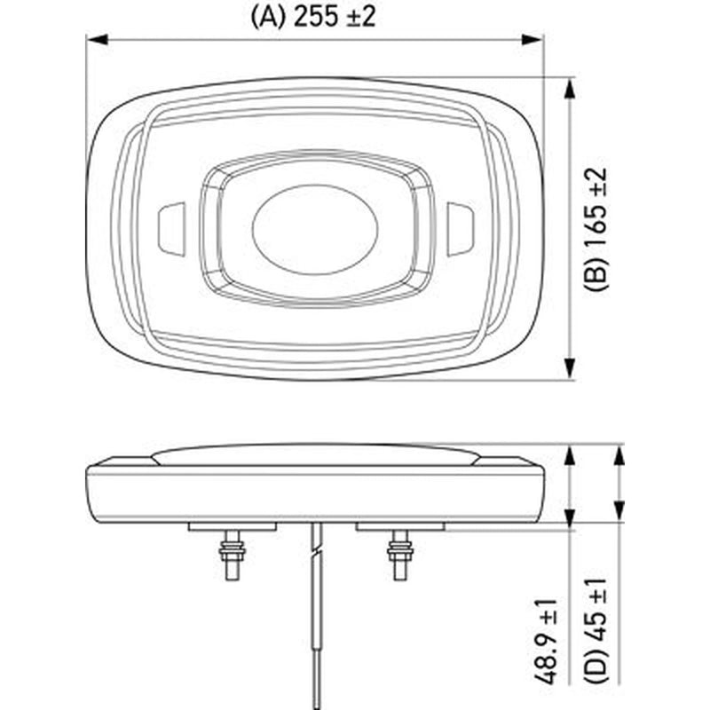 Hella Rotating Beacon Micro Md12/24 2RL mounting 2RL 014 566-221 2RL 014 566-221