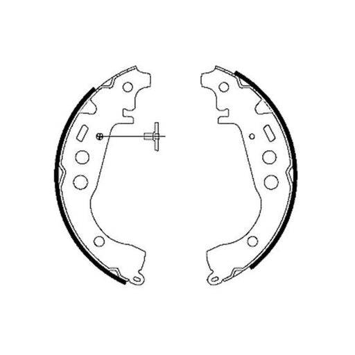 Mintex Brake Shoe Set Axle Kit fits Daihatsu Charade VIII 2011 on 1.33
