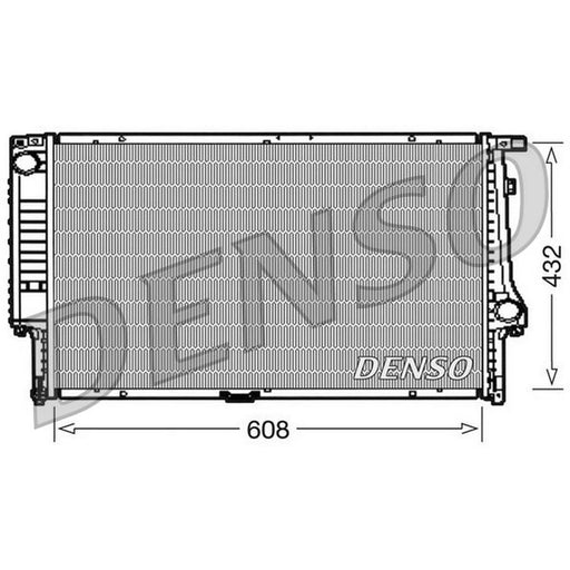 Denso Engine Radiator fits BMW 5 1988-1995