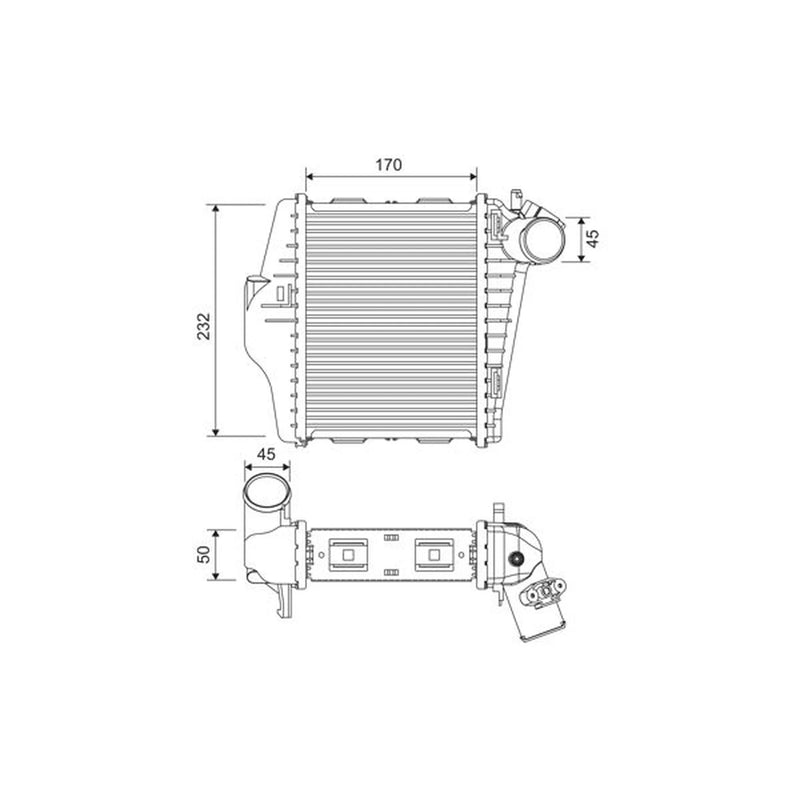Valeo Intercooler (Charge Air Cooler) 818378