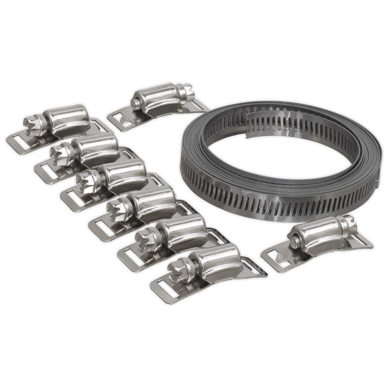 Sealey Hose Clip Set Self-Build 12.7mm Band Width JC972 Sealey - Dynamic Drive
