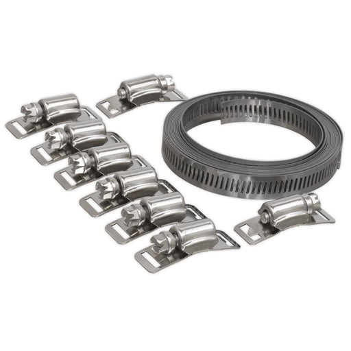 Sealey Hose Clip Set Self-Build 12.7mm Band Width JC972 Sealey - Dynamic Drive