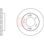 Apec 2 x Vented Brake Discs fits Kia Sportage SUV 1994-2004 2.0