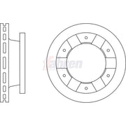 Fahren 2 x Vented Brake Discs