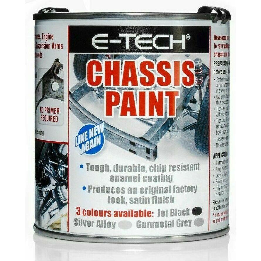 E-Tech Quick Repair Protect Restore Car Underbody Chassis Paint JET BLACK 500ml E-Tech - Dynamic Drive
