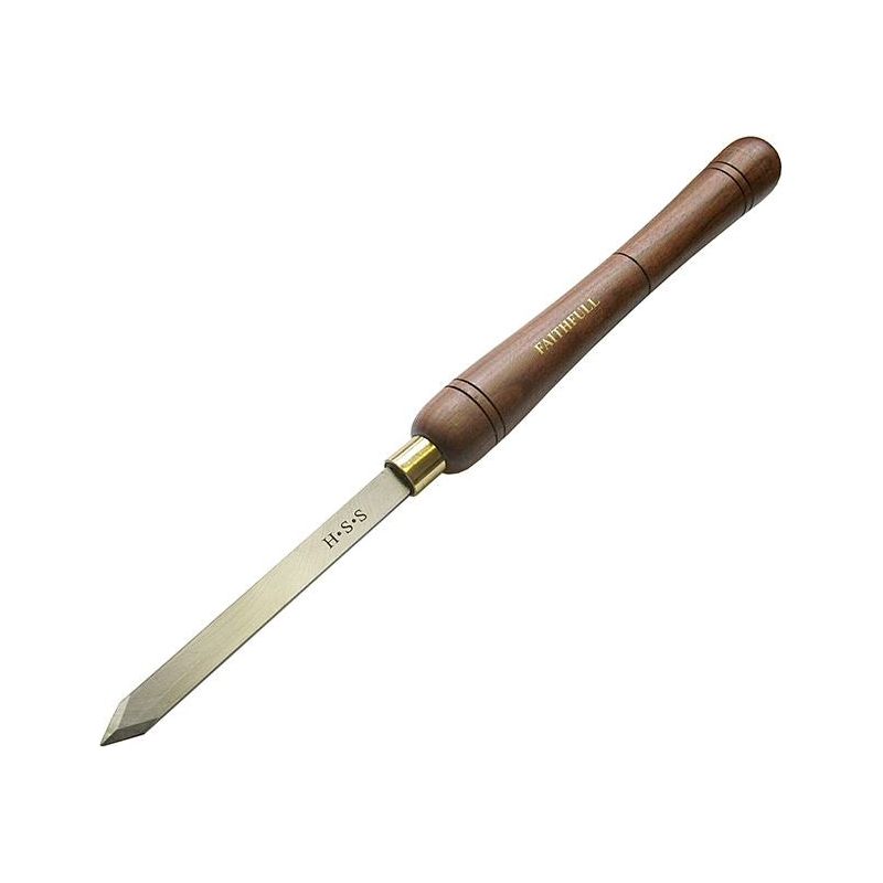 Faithfull HSS Turning Chisel 15mm Diamond Point Scraper Faithfull - Dynamic Drive