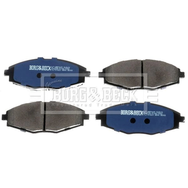 Borg & Beck Front Brake Vented Discs & Pads fits Daewoo Lanos 1997 on 1.3 1.5