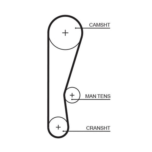 Gates Timing Belt Cambelt 87 Teeth fits Honda Acty 1979-1986 0.6
