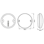 Ring Automotive RCV4502 10-30V 95mm Diameter LED Brake Tail Light Bulb Ring Automotive - Dynamic Drive