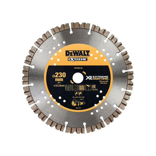 Dewalt Power Tools DT40260 Extreme Diamond Cutting Blade 230 x 22.23mm DeWALT Power Tools - Dynamic Drive