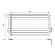 Valeo Air Conditioning Condenser 817842