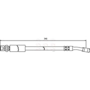 Apec Brake Hydraulic Hose Line Front fits Daewoo Lanos 1997 on 1.6
