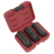 Sealey Weighted Impact Socket Set 1/2"Sq Drive 3pc SX319 Sealey - Dynamic Drive