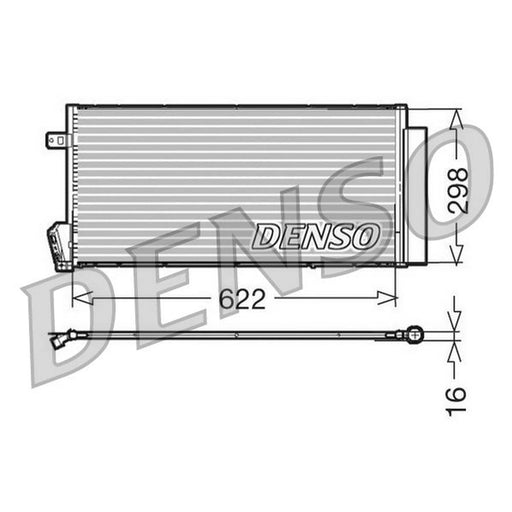 Denso Air Conditioning Condenser fits Fiat Doblo Cargo 2010-2023 1.3 1.4 1.6 2.0