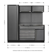 Sealey Superline Pro 1.96m Storage System Stainless Steel Worktop Sealey - Dynamic Drive