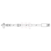 Apec Brake Hydraulic Hose Line Front fits Audi A1 2018 on