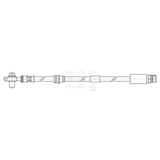 Apec Brake Hydraulic Hose Line Front fits Audi A1 2018 on
