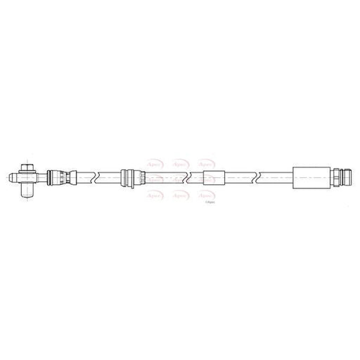Apec Brake Hydraulic Hose Line Front HOS4455