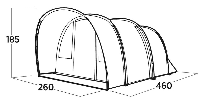 Easy Camp Skarvan 4 Pole Tent Blue 4 Person Easy Camp - Dynamic Drive
