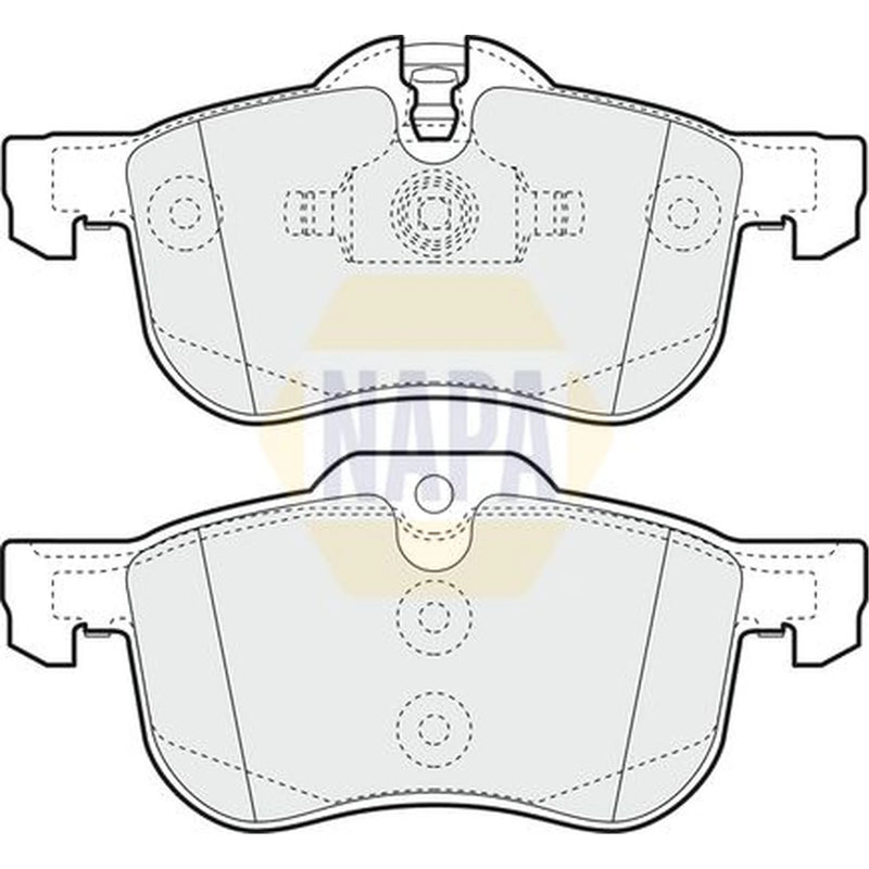 NAPA Front Brake Pad Set fits MG MG 6 2010 on 1.8