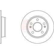 Apec Rear Brake Solid Discs & Pads fits Hyundai Kona 2017-2023 1.0 1.6