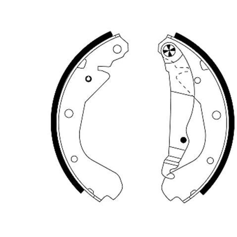 Mintex Brake Shoe Set Axle Kit fits Bedford Astra Van Estate 1982-1991