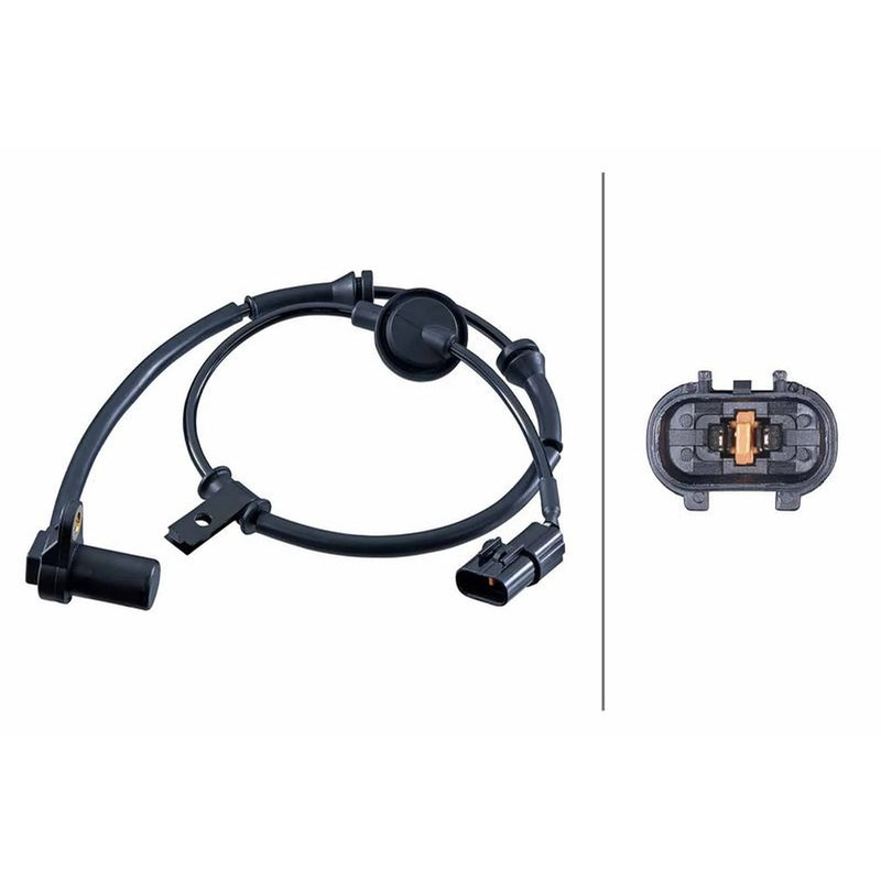 Hella ABS Wheel Speed Sensor Front Left 6PU 358 252-611