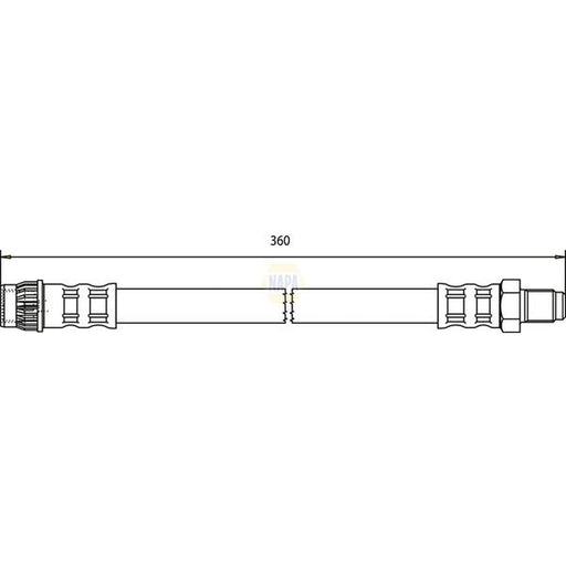 NAPA Brake Hydraulic Hose Line Front NBH1311